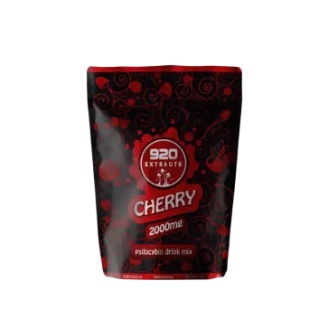 Front view of 920 Extracts Cherry Drink Mix pouch