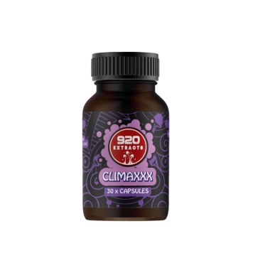 Front view of 920 Extracts Climaxxx Capsules Bottle