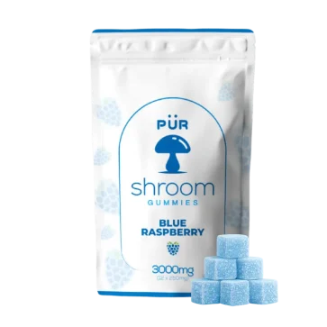 blue raspberry shroom gummies product picture