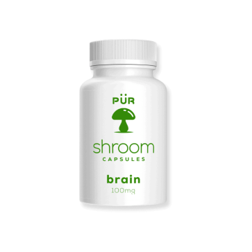 Front view of Pur Brain Capsules bottle