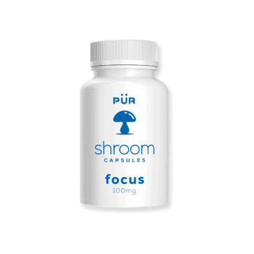 Front view of Pur Shroom Focus Capsule bottle