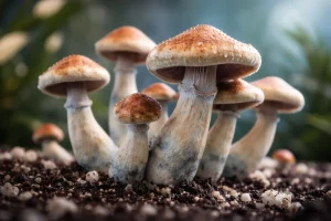 Tidal Wave psilocybin mushrooms with thick caps and blue bruising