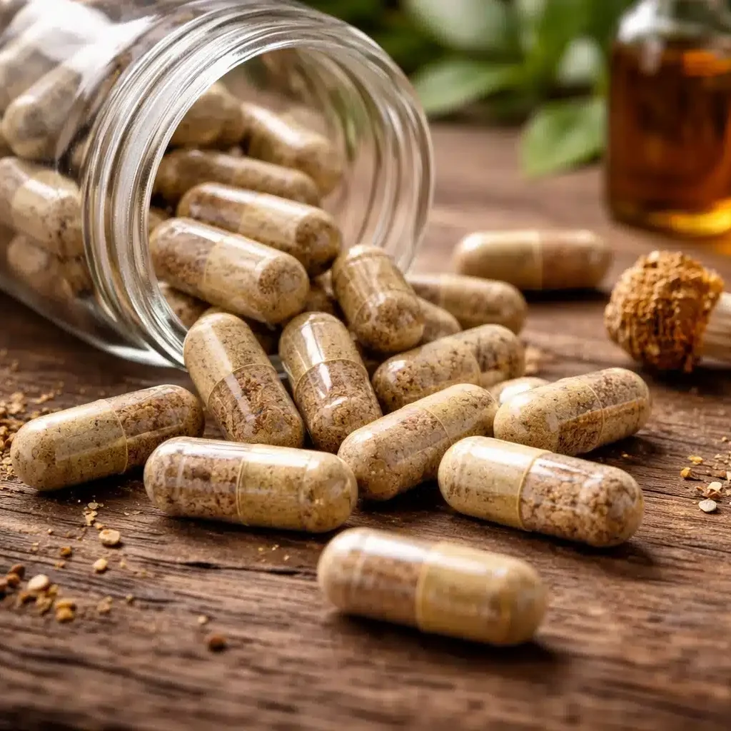 Microdose Capsules spilling from a jar