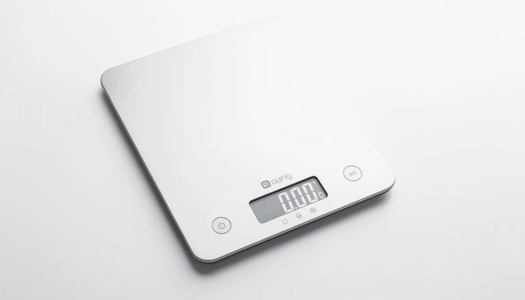 Digital scale on a white background